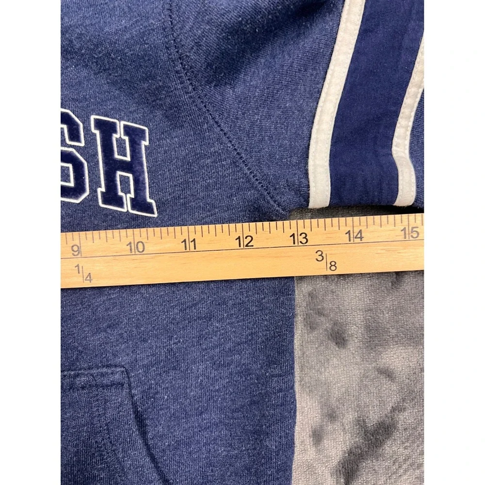 OshKosh Bgosh Full Zip Hoodie Toddler 4T Varsity Logo Stripe Fleece Sweatshirt